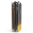 Scratched Surface with Glowing Gold Sparkle iPhone 6/6s or 6/6s Plus 2-Piece Hybrid INK-Fuzed Case