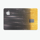 Scratched Surface with Glowing Gold Sparkle - Premium Protective Decal Skin-Kit for the Apple Credit Card