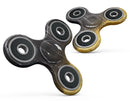 Scratched Surface with Glowing Gold Sparkle Full-Body Fidget Spinner Skin-Kit