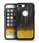 Scratched Surface with Glowing Gold Sparkle - iPhone 7 or 7 Plus Commuter Case Skin Kit