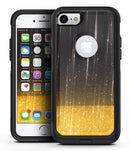 Scratched Surface with Glowing Gold Sparkle - iPhone 7 or 8 OtterBox Case & Skin Kits