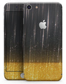 Scratched Surface with Glowing Gold Sparkle - Skin-kit for the iPhone 8 or 8 Plus