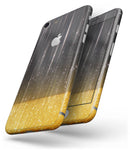 Scratched Surface with Glowing Gold Sparkle - Skin-kit for the iPhone 8 or 8 Plus