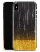 Scratched Surface with Glowing Gold Sparkle - iPhone X Clipit Case