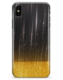 Scratched Surface with Glowing Gold Sparkle - iPhone X Clipit Case