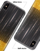 Scratched Surface with Glowing Gold Sparkle - iPhone X Clipit Case