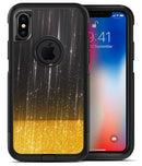 Scratched Surface with Glowing Gold Sparkle - iPhone X OtterBox Case & Skin Kits
