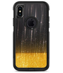 Scratched Surface with Glowing Gold Sparkle - iPhone X OtterBox Case & Skin Kits