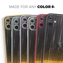 Scratched Surface with Glowing Gold Sparkle - Protective Skin Wrap & Decal – Compatible with iPhone SE to iPhone 17 Pro Max (All Models)