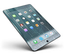 Scratched Teal and White Surface with Silver Sparkle - iPad Pro 97 - View 4.jpg