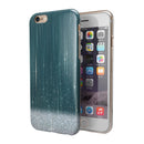 Scratched Teal and White Surface with Silver Sparkle iPhone 6/6s or 6/6s Plus 2-Piece Hybrid INK-Fuzed Case