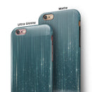 Scratched Teal and White Surface with Silver Sparkle iPhone 6/6s or 6/6s Plus 2-Piece Hybrid INK-Fuzed Case
