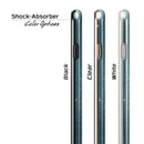Scratched Teal and White Surface with Silver Sparkle iPhone 6/6s or 6/6s Plus 2-Piece Hybrid INK-Fuzed Case