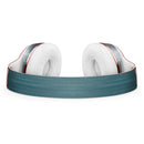 Scratched Teal and White Surface with Silver Sparkle Full-Body Skin Kit for the Beats by Dre Solo 3 Wireless Headphones