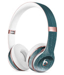 Scratched Teal and White Surface with Silver Sparkle Full-Body Skin Kit for the Beats by Dre Solo 3 Wireless Headphones