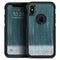 Scratched Teal and White Surface with Silver Sparkle - Skin Kit for the iPhone OtterBox Cases
