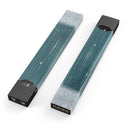 Scratched Teal and White Surface with Silver Sparkle - Premium Decal Protective Skin-Wrap Sticker compatible with the Juul Labs vaping device