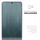 Scratched Teal and White Surface with Silver Sparkle - Premium Vinyl Skin Decal for Samsung Galaxy S25 Ultra, S24, S23, S22 & All Galaxy S Models