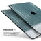 Scratched Teal and White Surface with Silver Sparkle - Full Body Skin Decal for the Apple iPad Pro 12.9", 11", 10.5", 9.7", Air or Mini (All Models Available)