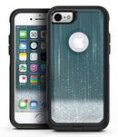Scratched Teal and White Surface with Silver Sparkle - iPhone 7 or 8 OtterBox Case & Skin Kits