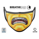Screaming Emoji Ahhh! - Made in USA Mouth Cover Unisex Anti-Dust Cotton Blend Reusable & Washable Face Mask with Adjustable Sizing for Adult or Child