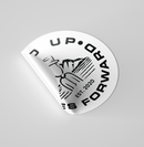 HUEF LAMINATED Die-Cut LOGO STICKERS - 3"