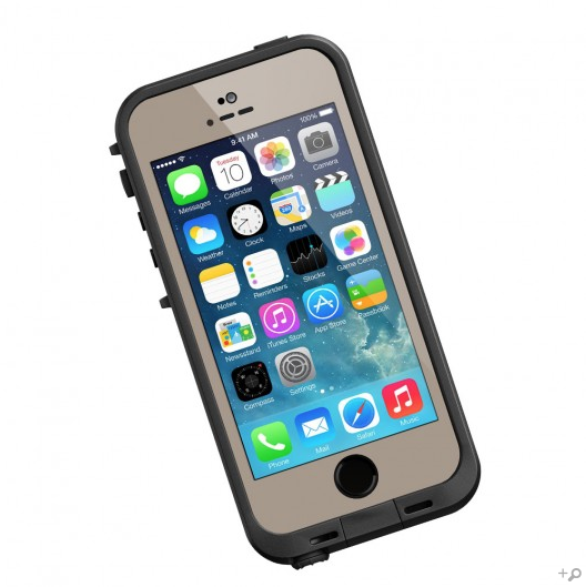 The Dark Flat Earth & Black LifeProof FRE Case for the iPhone 5s