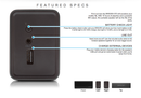 The Orange & Blue Abstract Shapes Skin for the Braven 570 Wireless Bluetooth Speaker