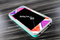 The Colorful Segmented Scratched ZigZag Skin Set for the iPhone 5-5s Skech Glow Case