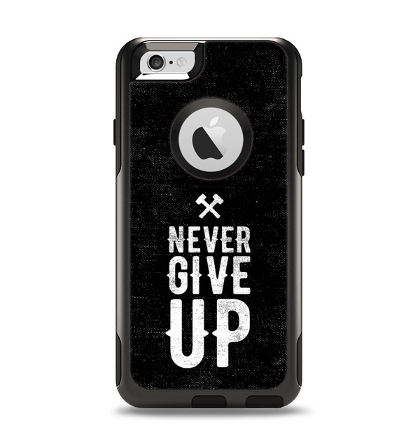 The "Never Give Up" Mens Apple iPhone 6 Otterbox Commuter Case Skin Set