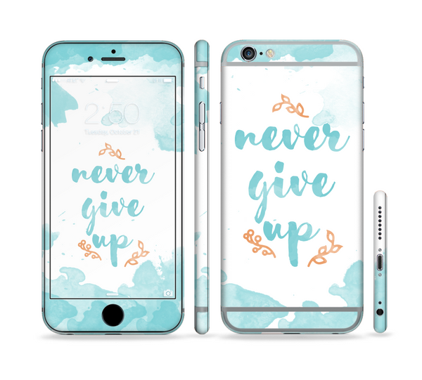 The "Never Give Up" Women's Skin Set for the Apple iPhone
