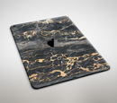 Black and Gold Marble Surface Full-Body Skin for the Apple iPad Pro (12.9" or 9.7" available)