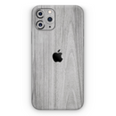 Smooth Gray Wood - Protective Skin Wrap & Decal – Compatible with iPhone SE to iPhone 17 Pro Max (All Models)