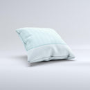 Seamless Blue Subtle Floral Strips ink-Fuzed Decorative Throw Pillow