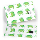 Seamless Green Crab WaterColor - Premium Protective Decal Skin-Kit for the Apple Credit Card
