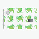 Seamless Green Crab WaterColor - Premium Protective Decal Skin-Kit for the Apple Credit Card