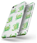 Seamless Green Crab WaterColor - Skin-kit for the iPhone 8 or 8 Plus