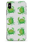 Seamless Green Crab WaterColor - iPhone X Clipit Case