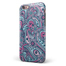 Seamless Mint and Pink Sprout iPhone 6/6s or 6/6s Plus 2-Piece Hybrid INK-Fuzed Case