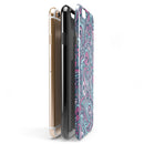 Seamless Mint and Pink Sprout iPhone 6/6s or 6/6s Plus 2-Piece Hybrid INK-Fuzed Case