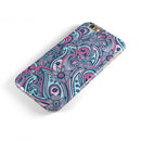 Seamless Mint and Pink Sprout iPhone 6/6s or 6/6s Plus 2-Piece Hybrid INK-Fuzed Case