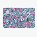 Seamless Mint and Pink Sprout - Premium Protective Decal Skin-Kit for the Apple Credit Card