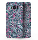 Seamless Mint and Pink Sprout - Samsung Galaxy S8 Full-Body Skin Kit