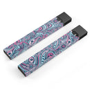 Seamless Mint and Pink Sprout - Premium Decal Protective Skin-Wrap Sticker compatible with the Juul Labs vaping device