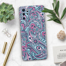 Seamless Mint and Pink Sprout - Premium Vinyl Skin Decal for Samsung Galaxy S25 Ultra, S24, S23, S22 & All Galaxy S Models