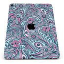 Seamless Mint and Pink Sprout - Full Body Skin Decal for the Apple iPad Pro 12.9", 11", 10.5", 9.7", Air or Mini (All Models Available)