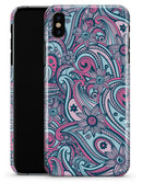 Seamless Mint and Pink Sprout - iPhone X Clipit Case