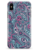 Seamless Mint and Pink Sprout - iPhone X Clipit Case