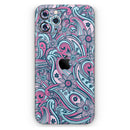 Seamless Mint and Pink Sprout - Protective Skin Wrap & Decal – Compatible with iPhone SE to iPhone 17 Pro Max (All Models)