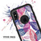 Seamless Pink & Blue Color Leaves - Skin Kit for the iPhone OtterBox Cases